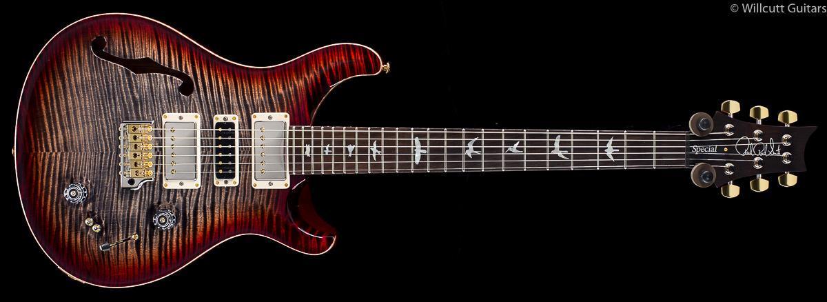 PRS Special Semi Hollow LTD Wood Library Edition Charcoal Cherry Burst ...