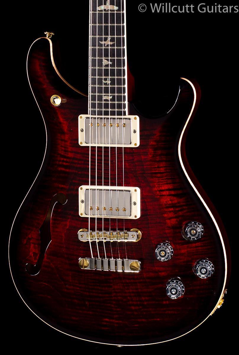 Prs Mccarty 594 Semi Hollow Fire Red Burst 10 Top 169 Willcutt Guitars