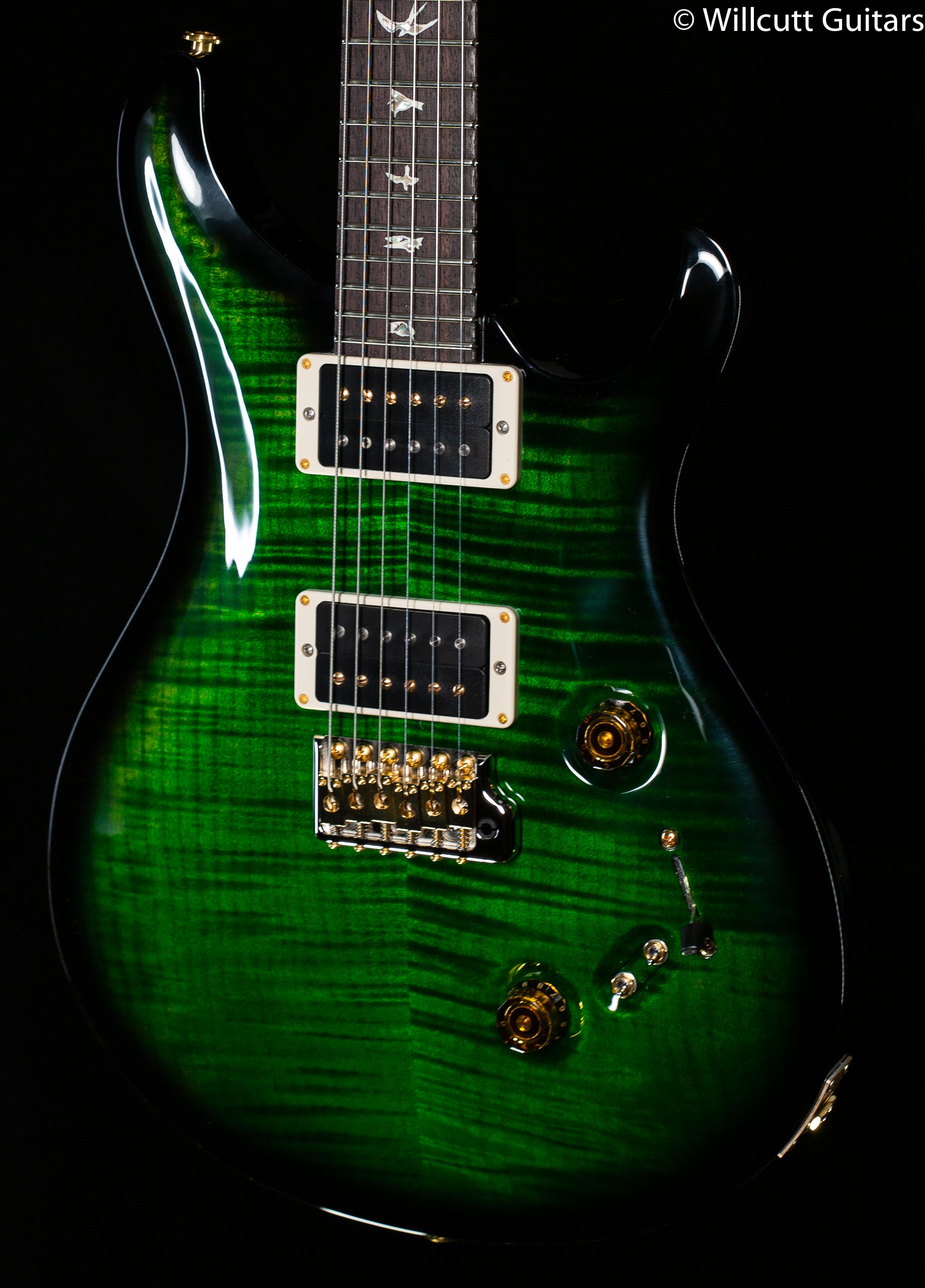 PRS Custom 24-08 Emerald Smokeburst 10 Top - Willcutt Guitars