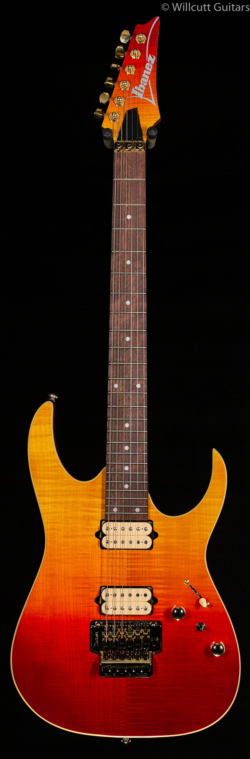 シルバー/レッド 新品 Ibanez アイバニーズ RG420HPFM Autumn Leaf