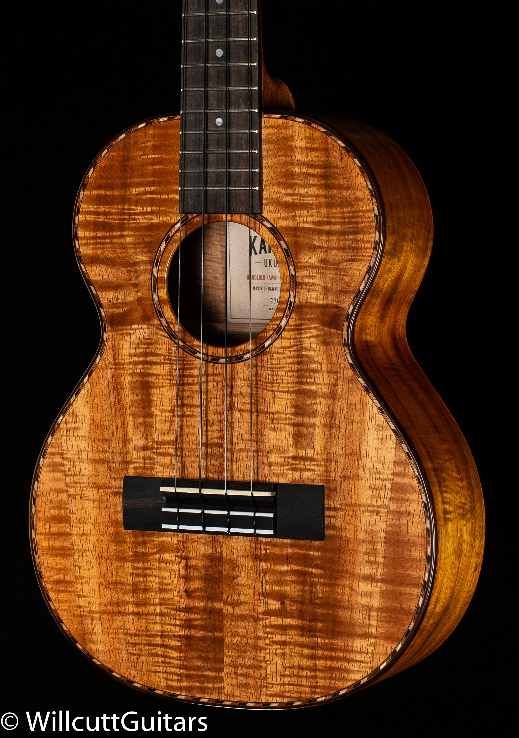 Kamaka HF-4 Baritone Ukulele with Case (096) - Willcutt Guitars