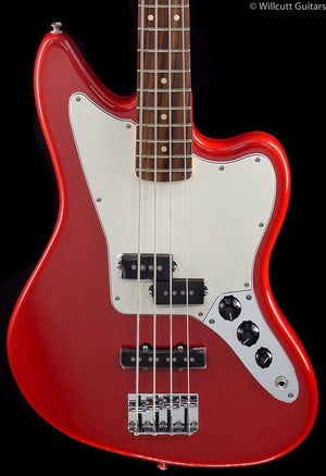 fender jaguar bass red