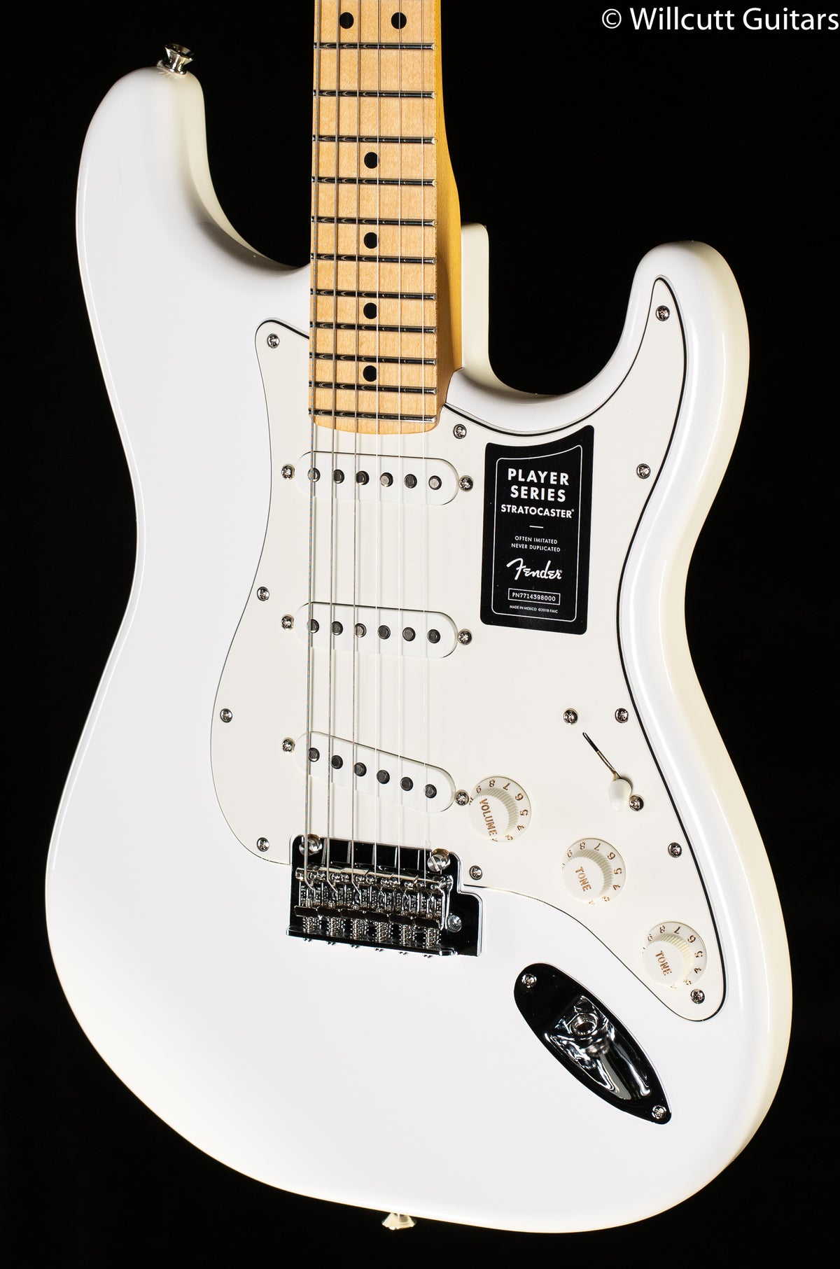 Fender Player Series Stratocaster Polar White Pau Ferro - Willcutt Guitars