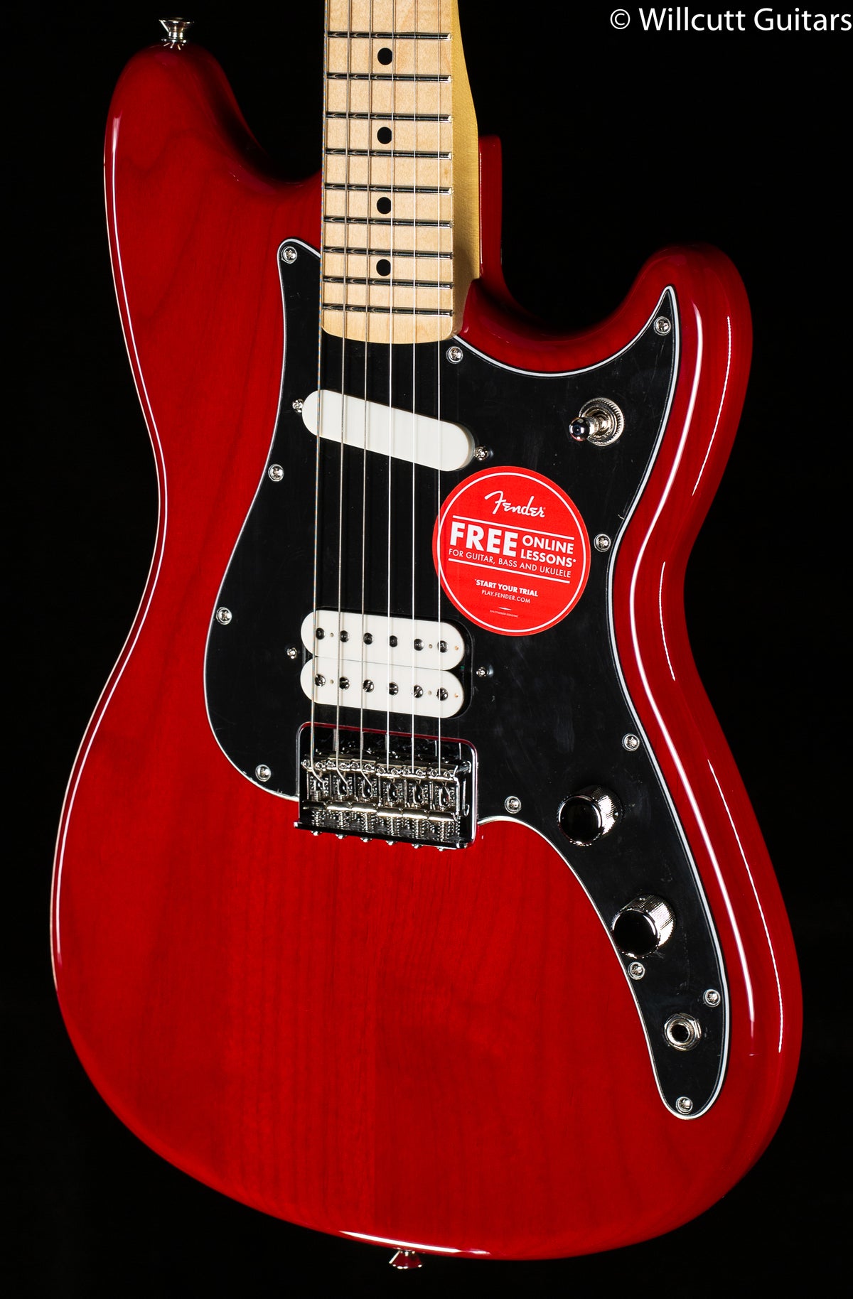 Fender Offset Duo-Sonic HS Black (323) - Willcutt Guitars