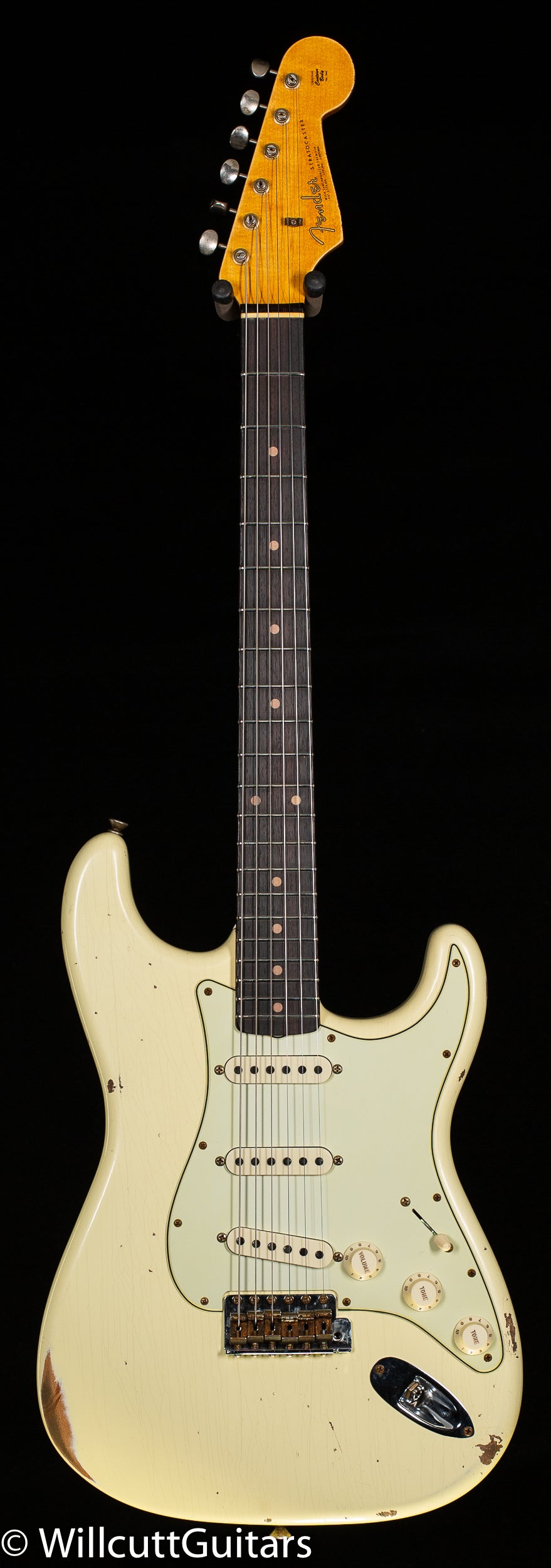 Fender Custom Shop 63" 1963 Stratocaster Relic Vintage White C - Willcutt