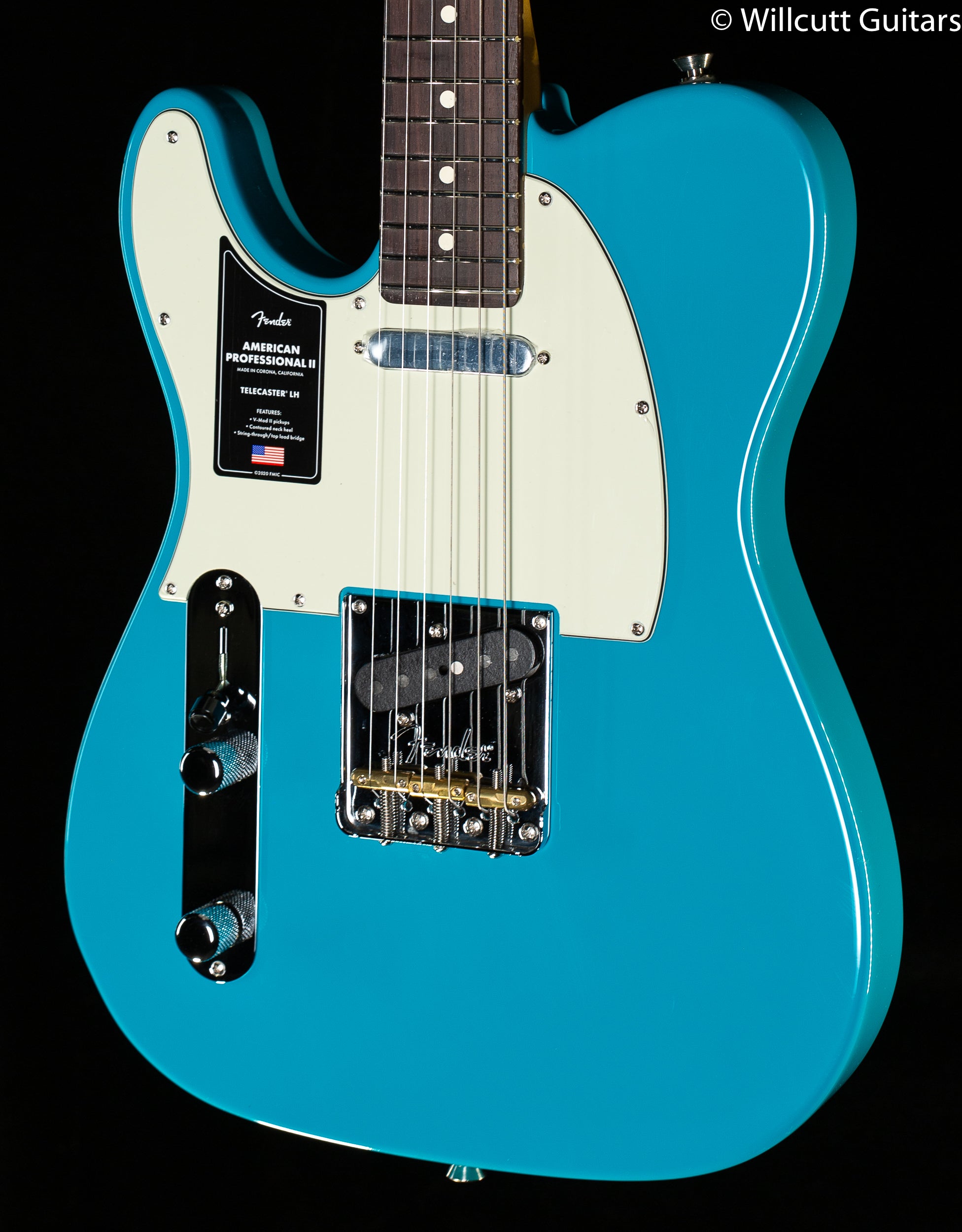 Fender American Professional II Telecaster Miami Blue Left-Hand