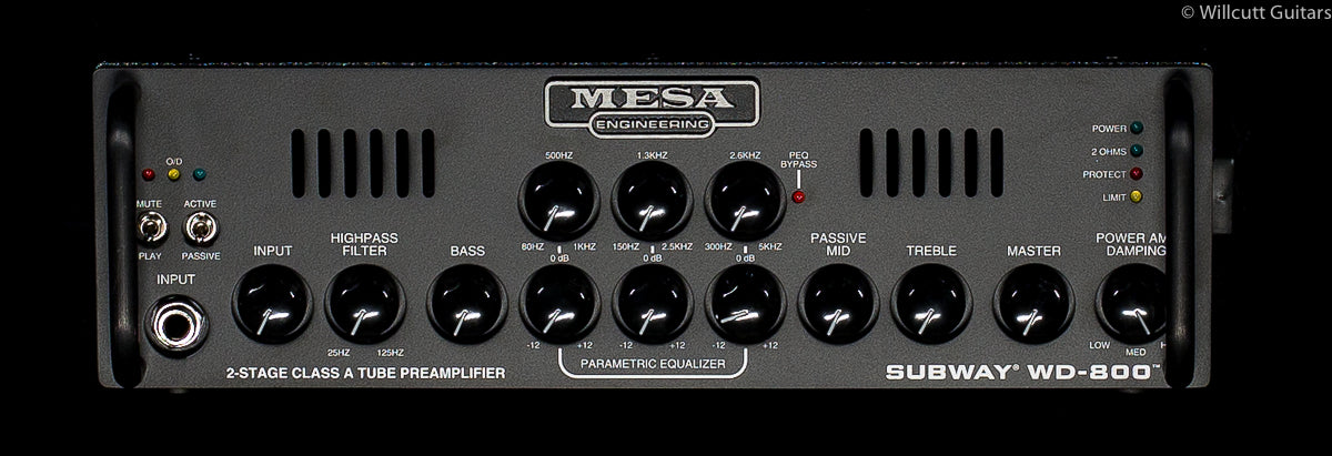 Mesa Boogie Subway Bass WD-800 Bass Head - Willcutt Guitars