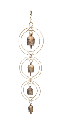 Ushas Dawn Long Rustic Bell Wind Chime - Hand Tuned
