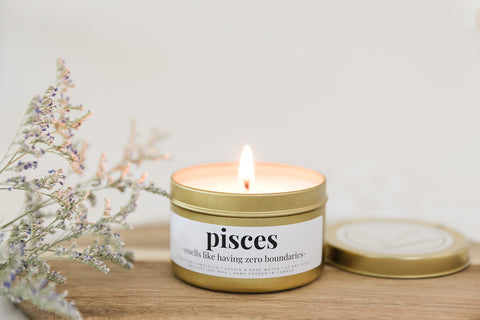 astrology soy candle