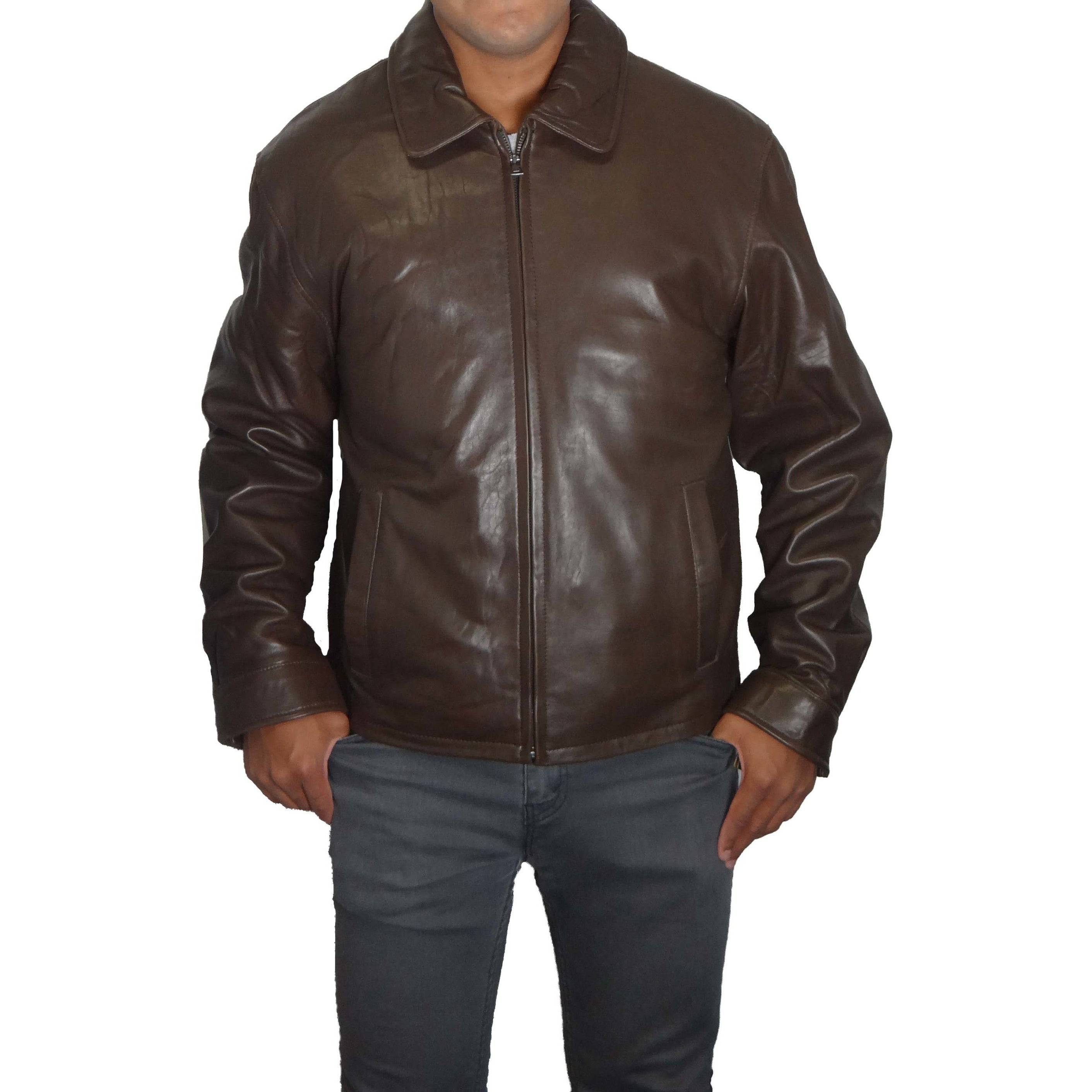 Knoles & Carter Men's Zip Front Leather Jacket – Zooloo Leather