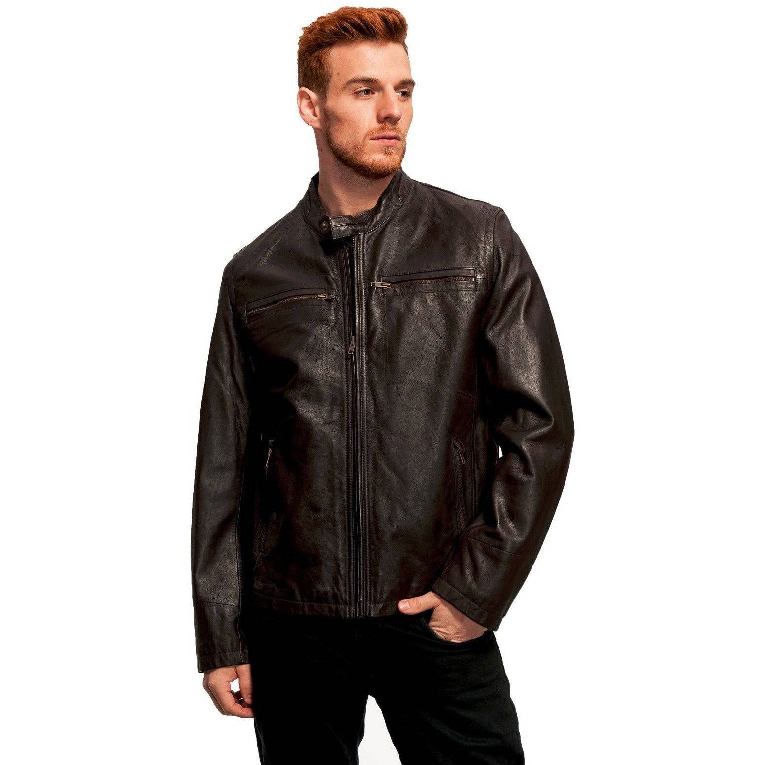 Premium Whet Blu Men's Leather Jackets At Zooloo Leather