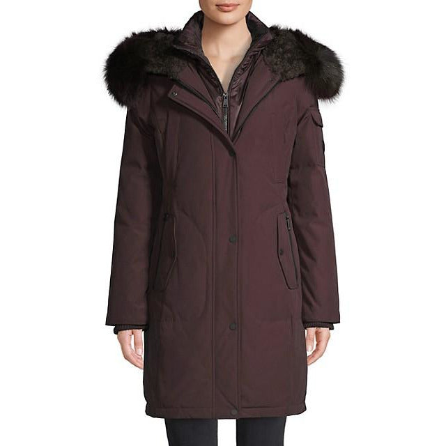 1 Madison Expedition Women's Down Coat with Fox fur – Zooloo Leather