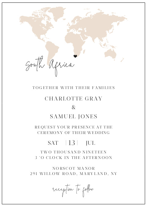 Wedding invitation wording templates