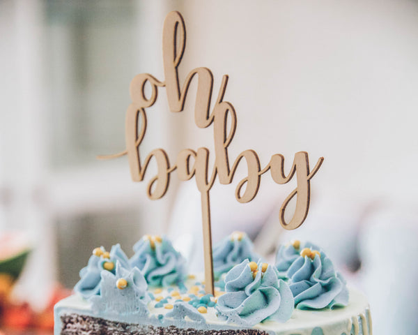 oh baby cake topper