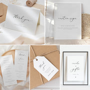 Elegant Calligraphy 25 item Wedding Stationery Bundle