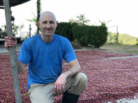 Jason Pearl at the San Lazaro Coffee Farm