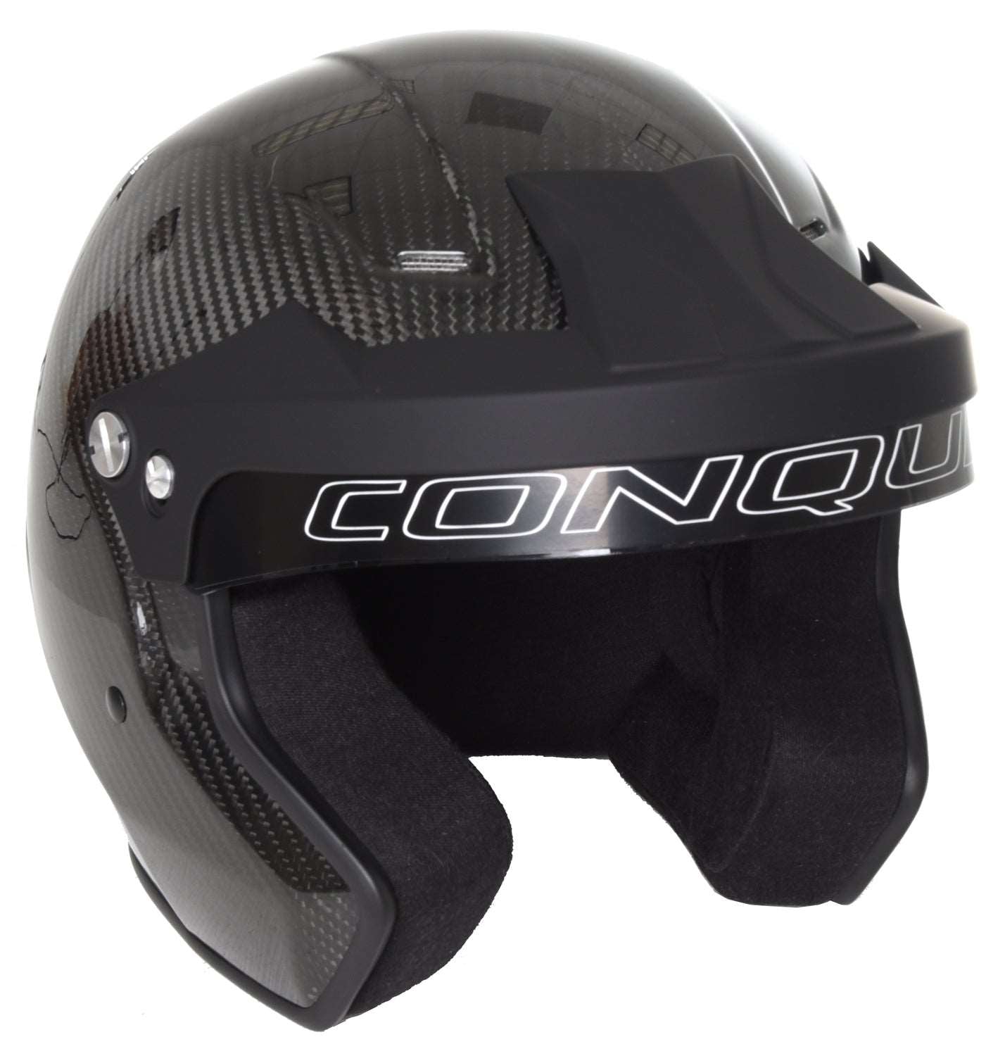 conquer carbon fiber full face racing helmet