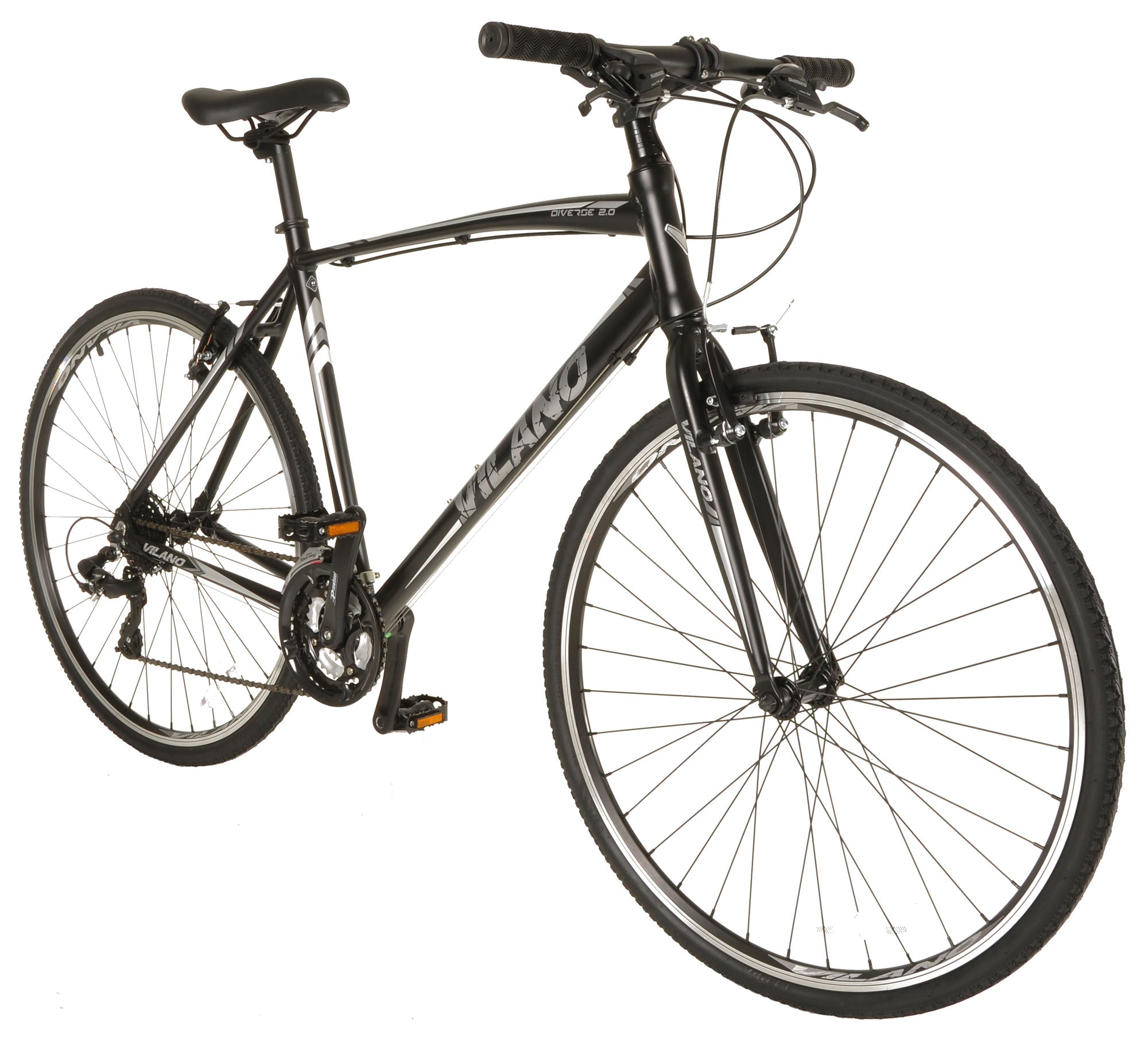 vilano diverse 3.0 performance hybrid road bike 24