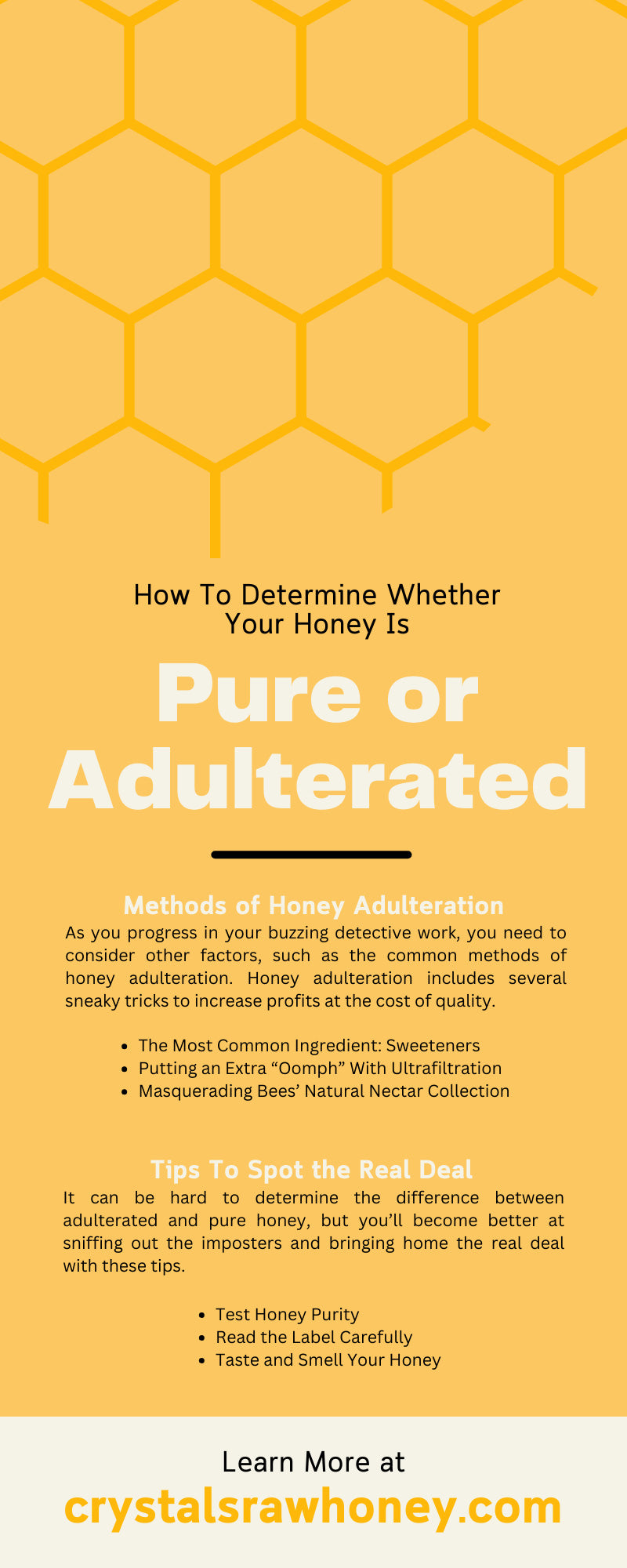 How To Determine Whether Your Honey Is Pure or Adulterated