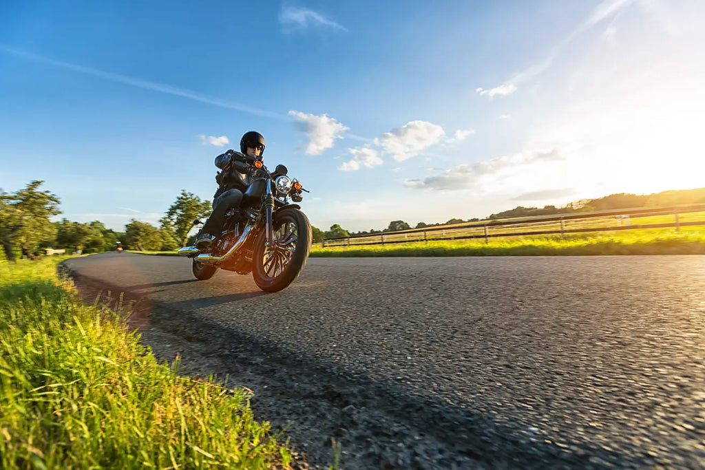 Motorcycle on the road