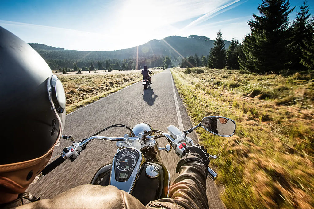 Motorcycles on the road