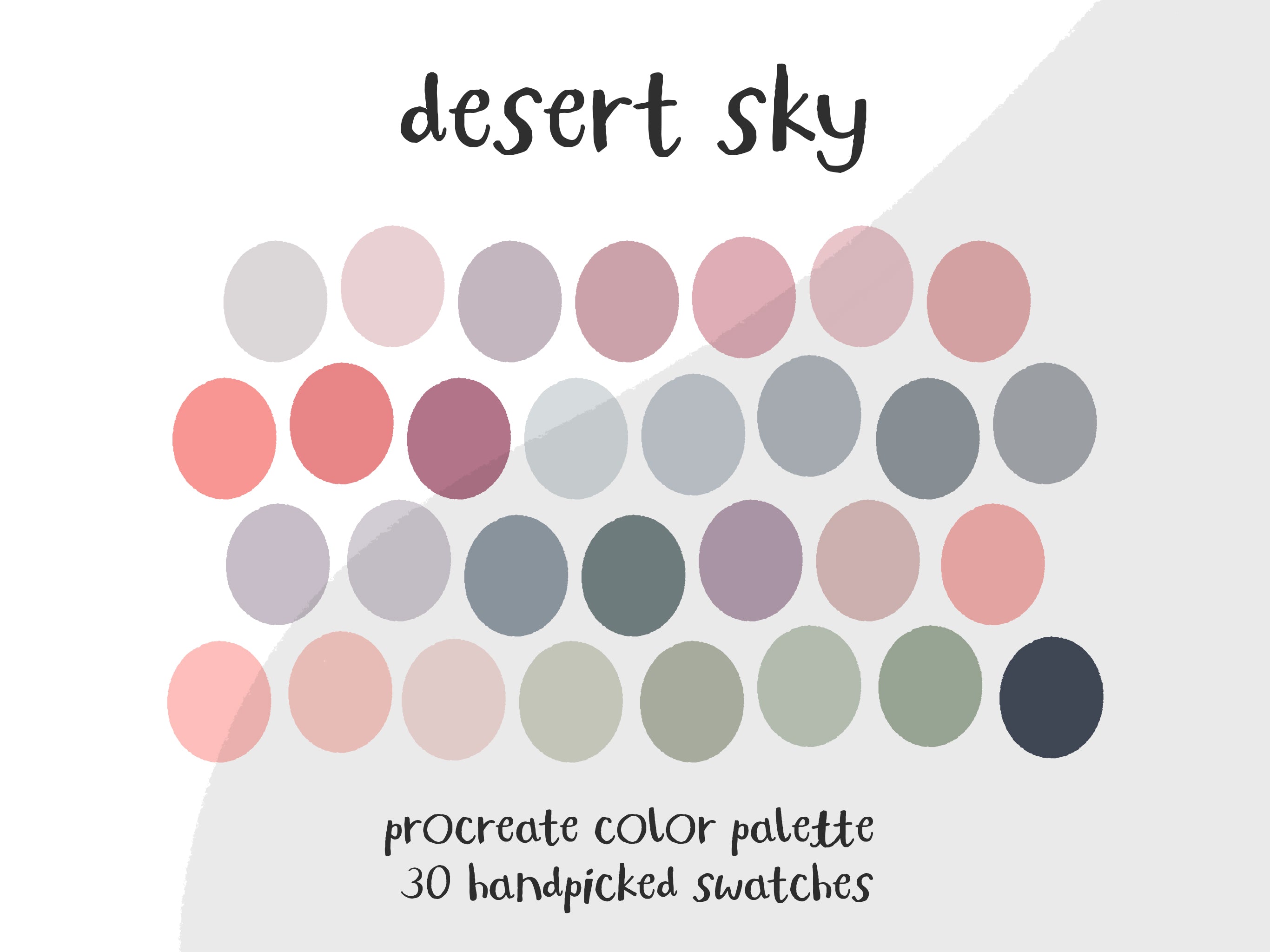 Color Palette for Procreate | Desert Sky – SuperNiceStuff