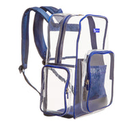 Heavy Duty Clear Backpack With Mesh Organizer (Large)