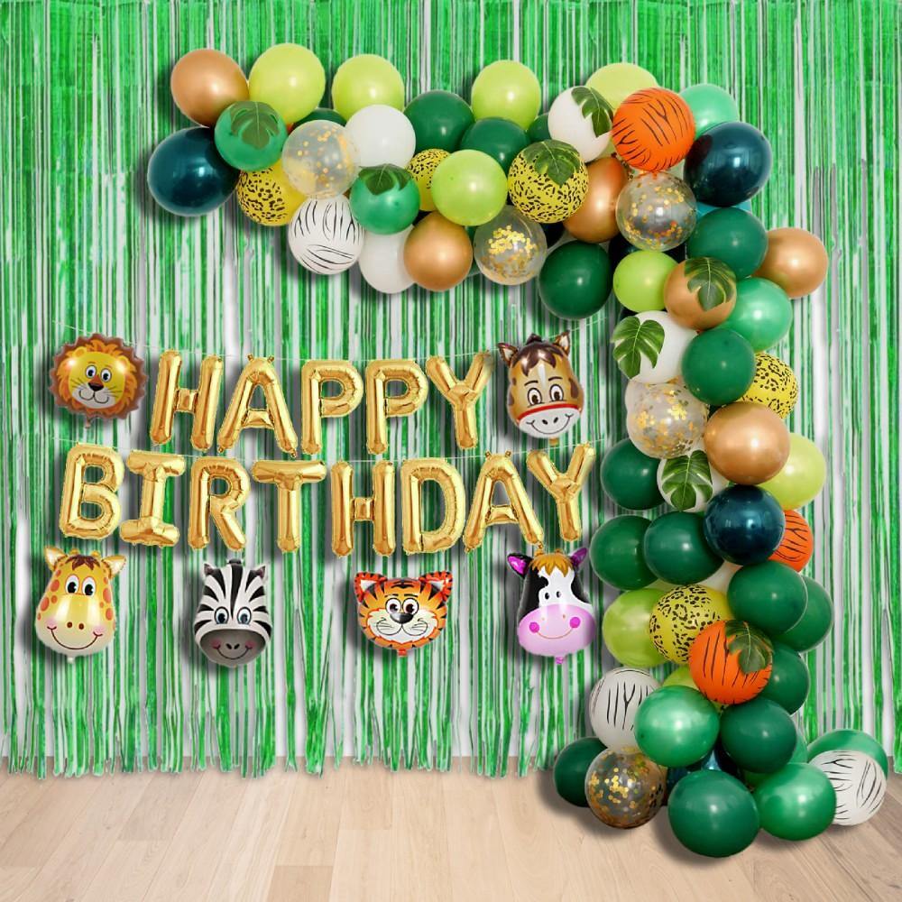 Macadam vorm Wild Verjaardag versiering (Jungle Party) – PartyPro.nl