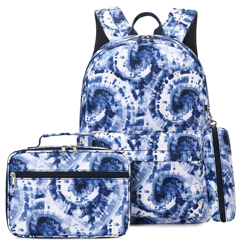 Unique Printing School Bookbag for Girls Kids Large Capacity Set with Lunch Box