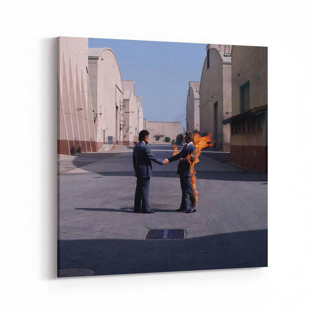 Pink Floyd Wish You Were Here Cover Wall Art Canvas Print Keep America High