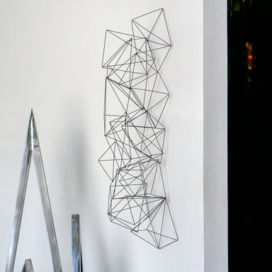 Wire Cube Sculpture — Gold Leaf Design Group