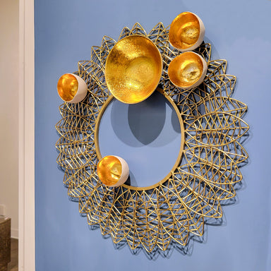 Wire Crystal Sculpture — Gold Leaf Design Group