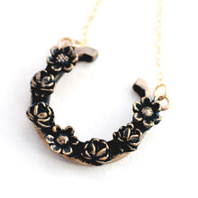 Load image into Gallery viewer, Horseshoe Necklace / Horseshoe Necklace Made by Ivry Belle Jewelry