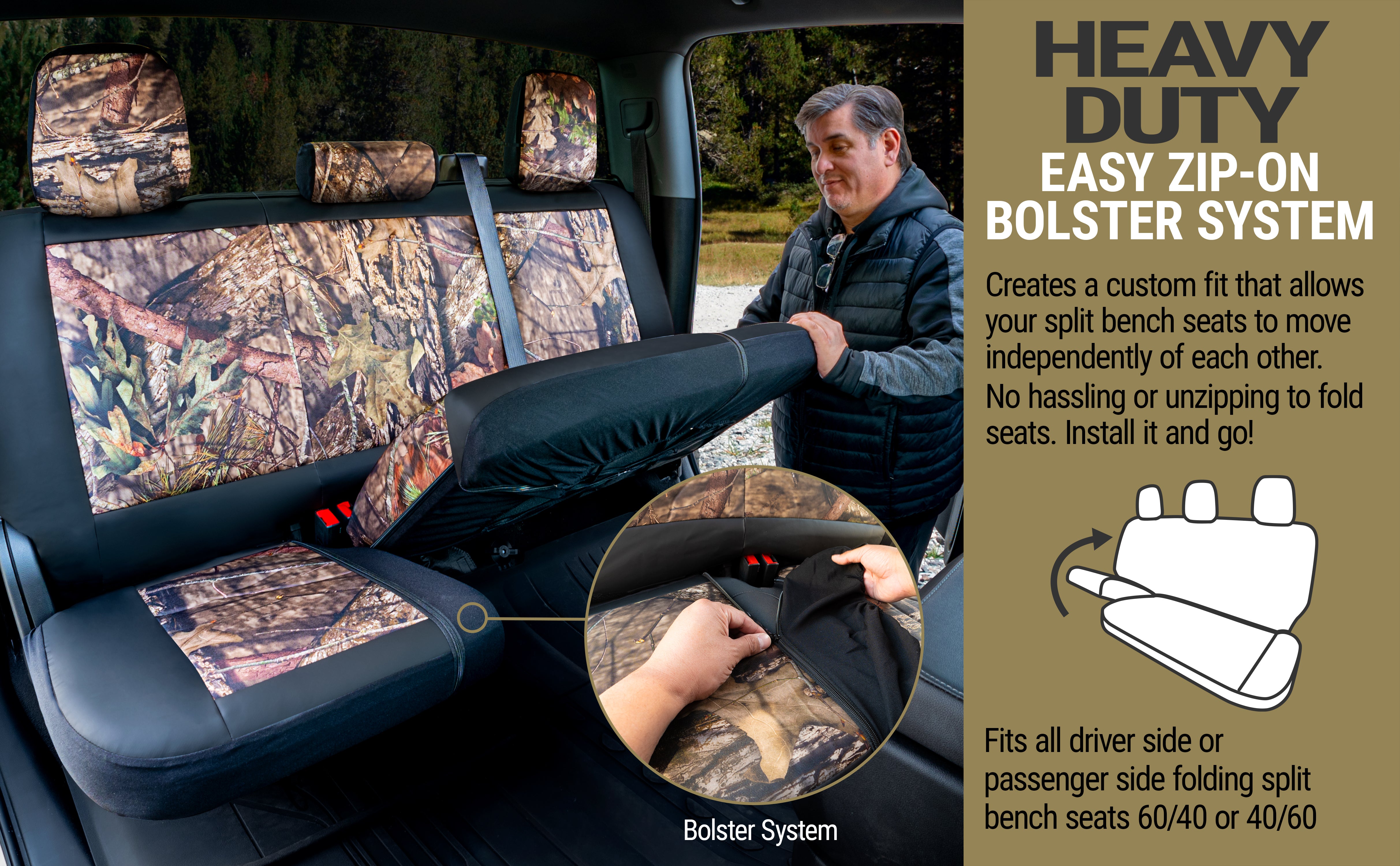 mossy oak seat cover