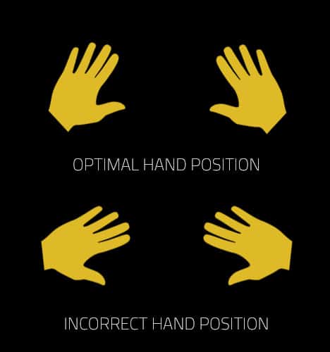 push up hand position