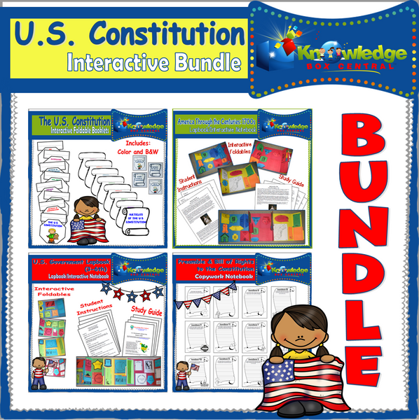 Grade 5-12 Interactive Notebook: U.S. Constitution Resource Book eBook (PDF)