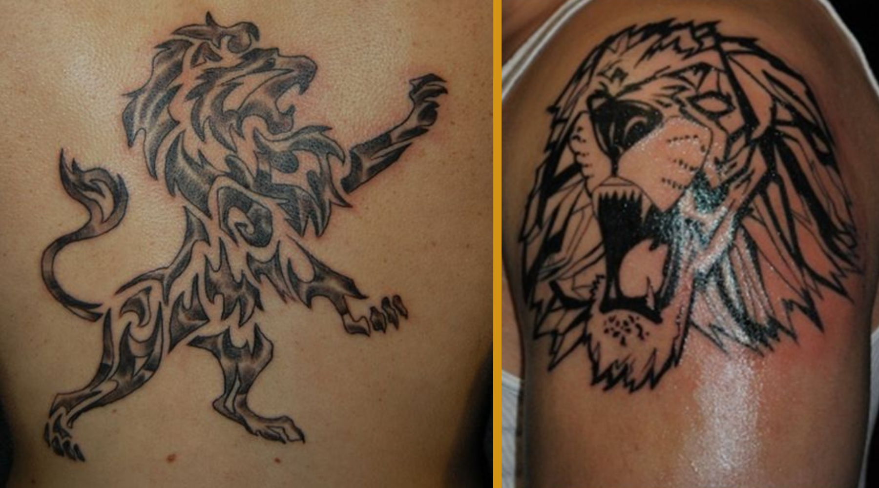 tatoo lion heraldique