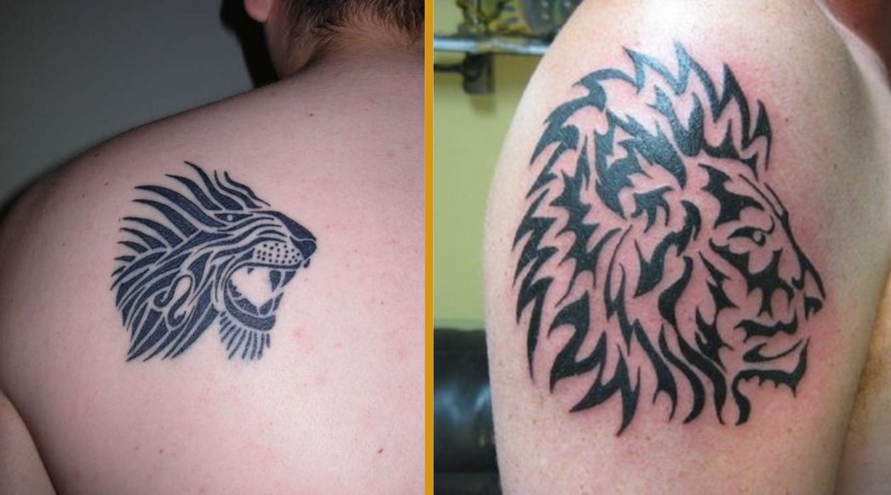 petit tatouage lion