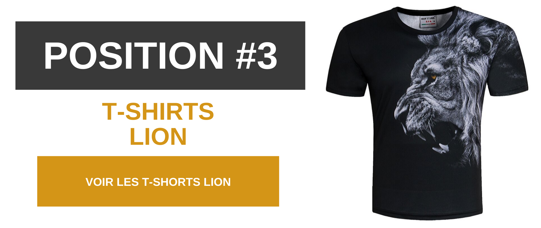 T-shirts lion.