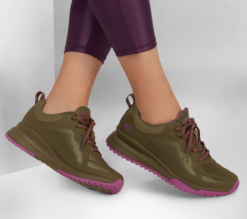 Skechers 117186 Ladies Bobs Squad 3-Star Flight Olive Schoose