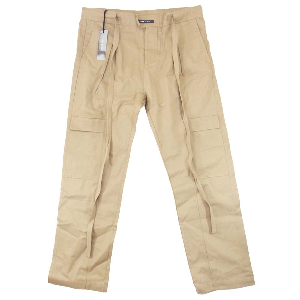 FEAR OF GOD フィアオブゴッド 国内正規品 SIXTH COLLECTION Baggy Cargo Pants バギー カーゴ パンツ  ベージュ系 L【美品】【中古】