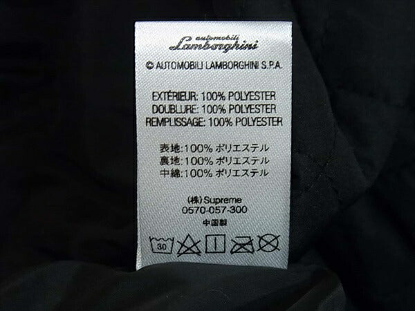 Supreme シュプリーム Automobili Lamborghini Hooded Work Jacket Black オートモービル  ランボルギーニ ワーク ブルゾン 黒 M【極上美品】【中古】