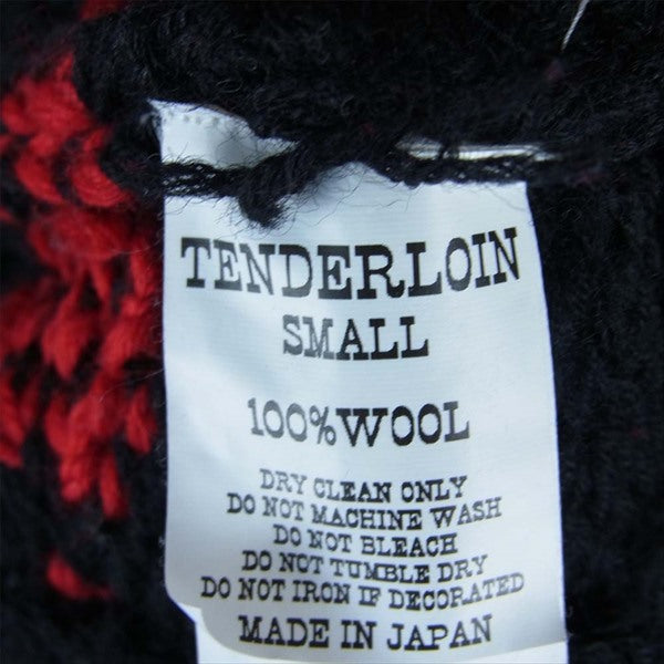 TENDERLOIN テンダーロイン T-COWICHAN ウルフ カウチン ニット ジャケット ブラック系 Ｓ【中古】