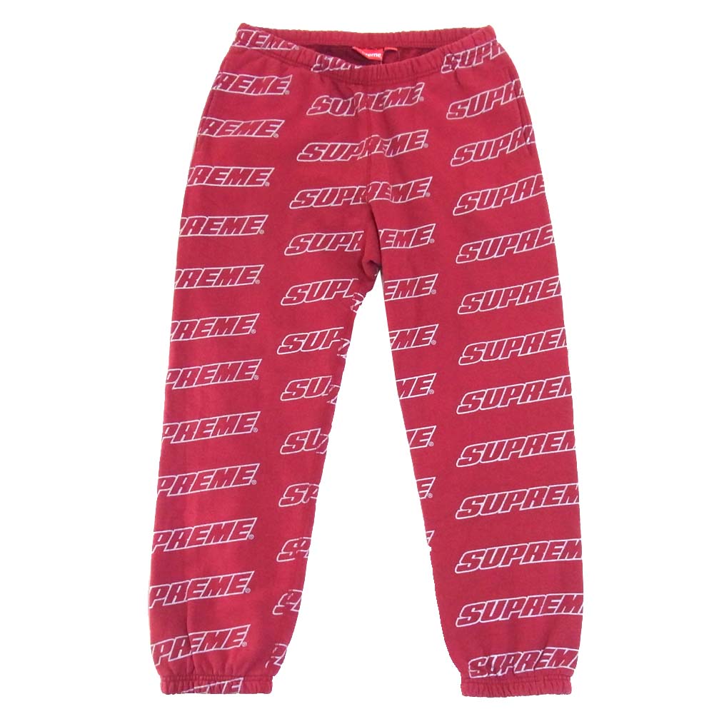 Supreme シュプリーム 18SS Repeat Sweatpant スウェットパンツ エンジ