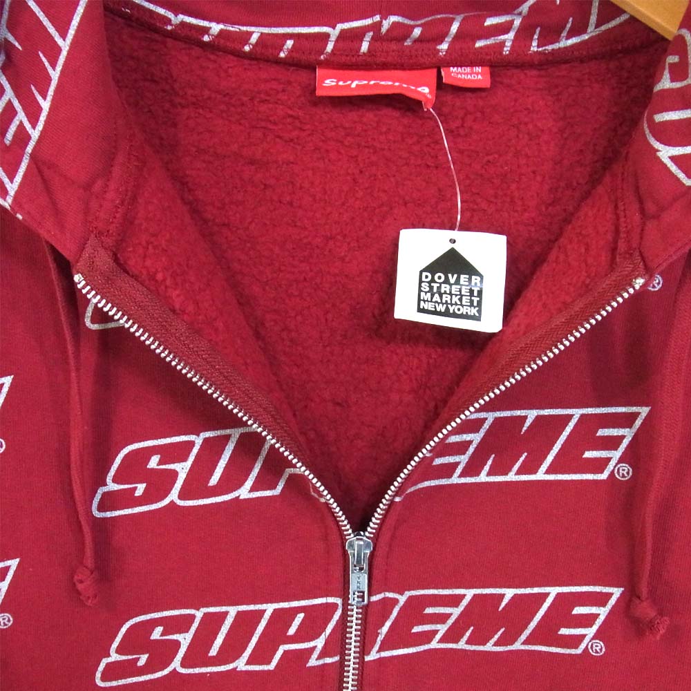 Supreme シュプリーム 18SS Repeat Zip Up Hooded Sweatshirt ジップ