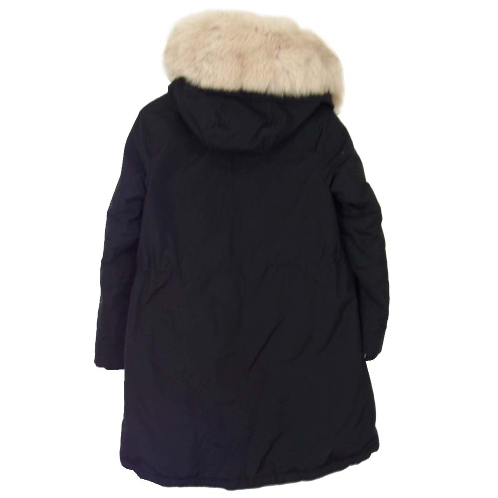 WOOLRICH ウールリッチ JOURNAL STANDARD relume 別注 KEYSTONE フォックス ファー ブラック系  XS【新古品】【未使用】【中古】