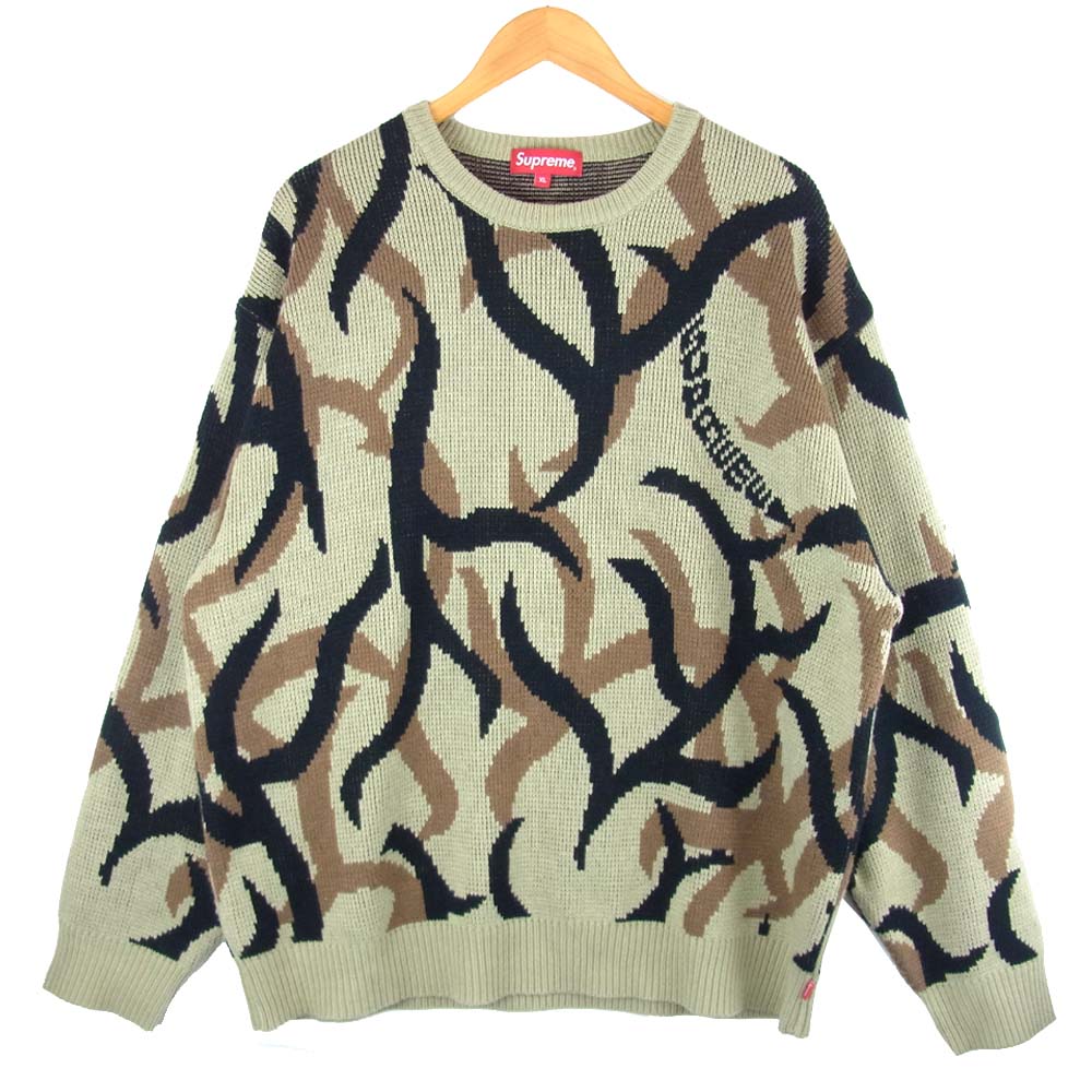 Supreme シュプリーム 19AW Tribal camo Sweater トライバル カモ