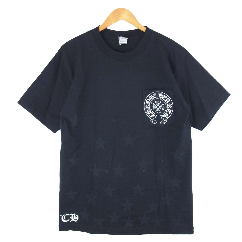 ベンチ 収納付 クロムハーツ Chrome Hearts ポケットＴシャツ ブラック