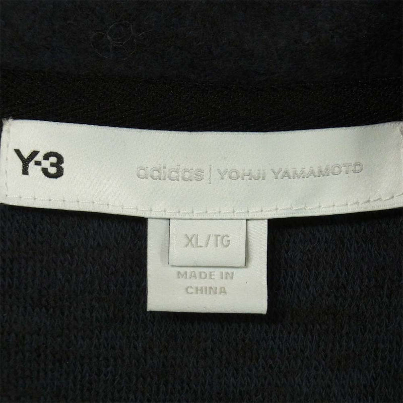 Yohji Yamamoto ヨウジヤマモト Y-3 ワイスリー GK4374 M CH1 FLEECE VEST フリースベスト ブラック系  XL【美品】【中古】