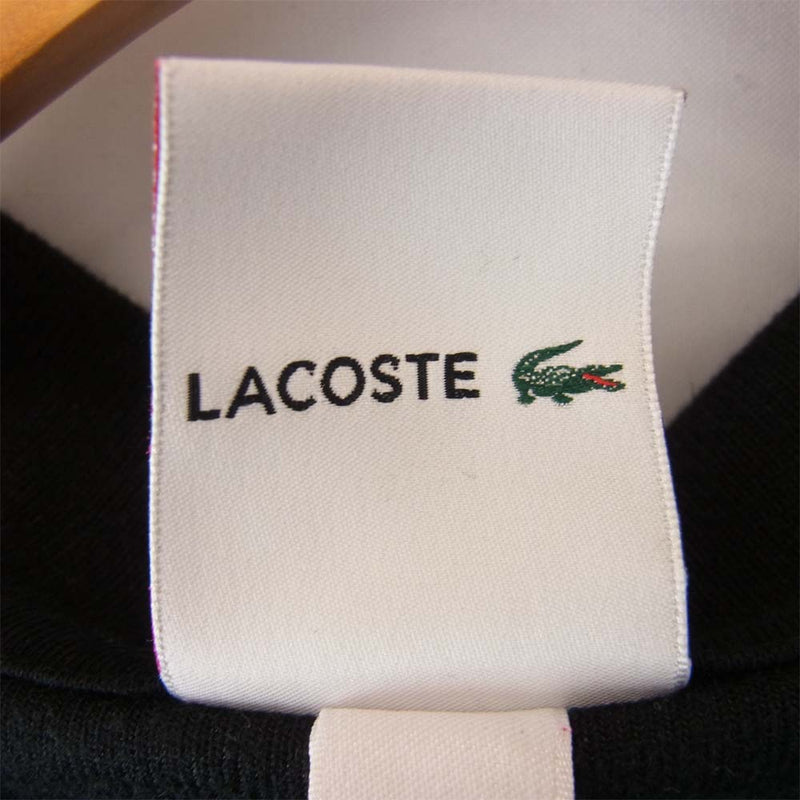 Supreme シュプリーム 18SS Lacoste ラコステ Velour Polo ベロア ポロシャツ ブラック系 XL【中古】